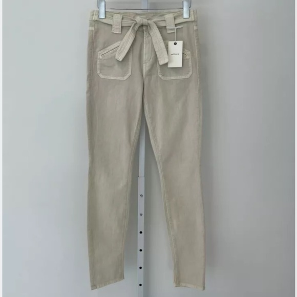 MOTHER THE LOOKER OATMEAL JEAN PANTS SIZE 28 NWTS! - Picture 7 of 13